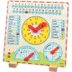 CALENDRIER HORLOGE EN BOIS