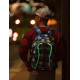 SAC A DOS LUMIÈRE LED INTÉGREÉE ET SORTIE ÉCOUTEURS bleu/blanc