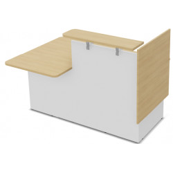 MODULE INDÉPENDANT FAB FR RETOUR DROIT L152CM CHÊNE CLAIRBLANC