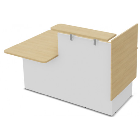 MODULE INDÉPENDANT FAB FR RETOUR DROIT L152CM CHÊNE CLAIRBLANC