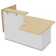 MODULE INDÉPENDANT FAB FR RETOUR GAUCHE L152CM CHÊNE CLAIRBLANC