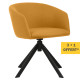 Pack promo 3 Fauteuils Jaune Safran à piétement pyramidal pivotant achetés + 1 fauteuil OFFERT*