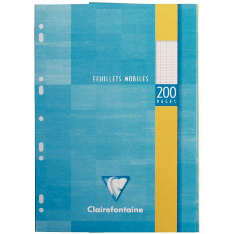 ETUI DE 100 FEUILLETS MOBILES, FORMAT A4, SEYÈS, PAPIER 90G, BLANC