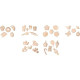 LOT DE 6 MINI MOULES EN SILICONE FORMES ASSORTIS