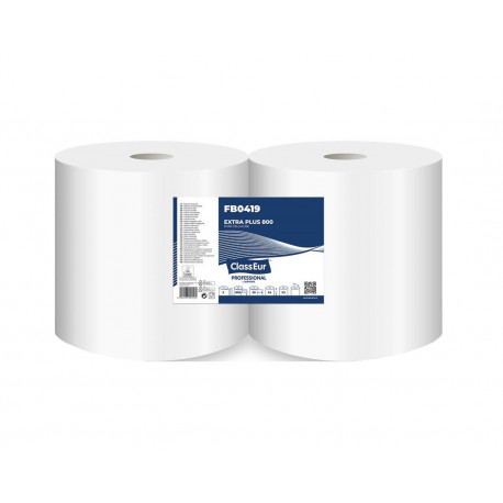 ESSUIE TOUT BOBINES *PQT2* D'ESSUYAGE ECOLABEL  1000 FEUILLES BLANC ouate gaufre