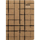 AGENDA SEMAINIER KRAFT 17X24CM COURBES 13 mois de décembre à décembre. 1 semaine sur 2 pages