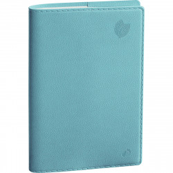 AGENDA SEMAINIER EQUOLOGY 10X15CM BLEU CLAIR 13 mois de décembre à décembre. La semaine sur 2 pages