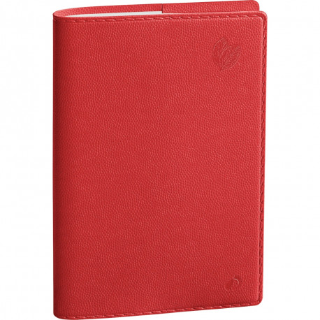 AGENDA SEMAINIER EQUOLOGY 9X12,5CM ROUGE 13 mois de décembre à décembre. La semaine sur 2 pages
