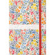 AGENDA SEMAINIER FLOWERS LIBERTY 16x24cm. 12 mois de janvier à décembre 1 semaine sur 2 pages