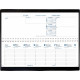 AGENDA SEMAINIER AGENDASCOP 10X30CM NOIR 13 mois de Décembre à Décembre. La semaine sur 1 page