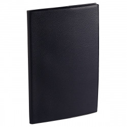 AGENDA SEMAINIER EXDI 21X27CM NOIR 12 mois août à juillet. La semaine sur 2 pages