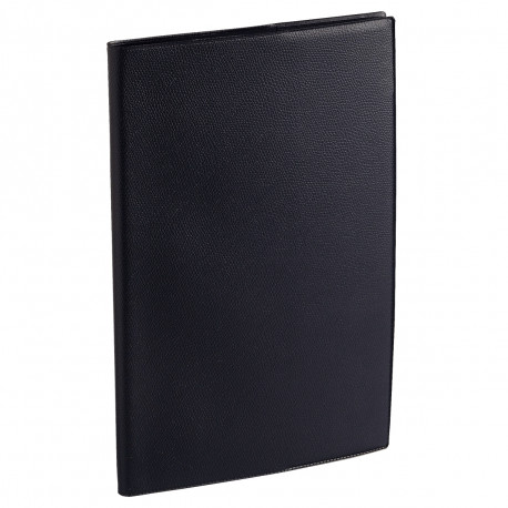 AGENDA SEMAINIER EXDI 21X27CM NOIR 12 mois août à juillet. La semaine sur 2 pages