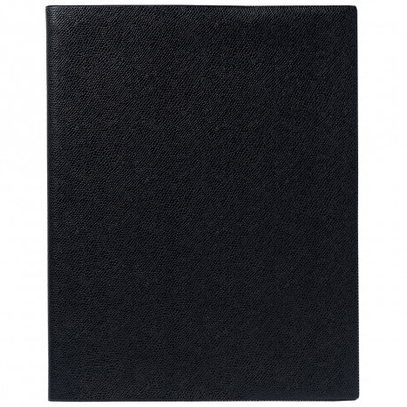 AGENDA SEMAINIER MANAGER 21X27CM NOIR 12 mois 1/2 de mi décembre à décembre. La semaine sur 2 pages