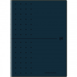 AGENDA SEMAINIER OXFORD INTERNATIONAL 16X24CM NOIR 16 mois, de Septembre à Décembre Semaine sur 2 pages