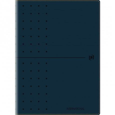 AGENDA SEMAINIER OXFORD INTERNATIONAL 16X24CM NOIR 16 mois, de Septembre à Décembre Semaine sur 2 pages