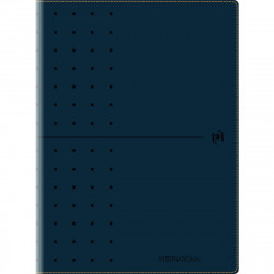 AGENDA SEMAINIER OXFORD INTERNATIONAL A4 NOIR 16 mois, de Septembre à Décembre Semaine sur 2 pages