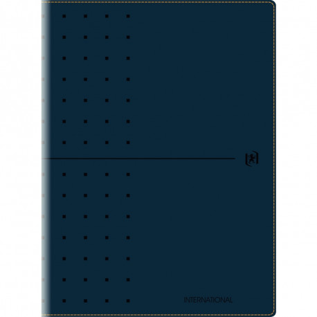 AGENDA SEMAINIER OXFORD INTERNATIONAL A4 NOIR 16 mois, de Septembre à Décembre Semaine sur 2 pages