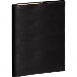AGENDA SEMAINIER VOLGA 21X29,7CM NOIR 12 mois Janvier à Décembre 1 semaine sur 2 page