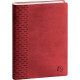 AGENDA JOURNALIER FORUM WINNER 12X17CM ROUGE 12 mois Août à Juillet. 1 jour par page