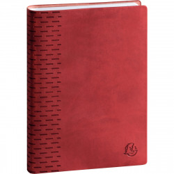 AGENDA JOURNALIER FORUM WINNER 12X17CM ROUGE 12 mois Août à Juillet. 1 jour par page