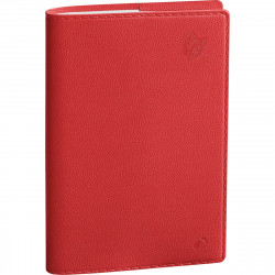 AGENDA SEMAINIER EQUOLOGY 21X27cm ROUGE 13 mois de décembre à décembre. La semaine sur 2 pages