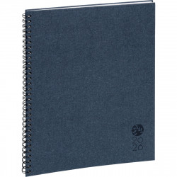 AGENDA SEMAINIER FOREVER 21X27CM BLEU 12 mois, de Janvier à Décembre. La semaine sur 2 pages