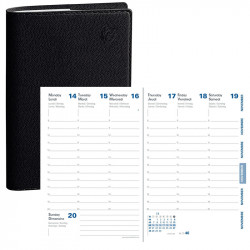 AGENDA SEMAINIER AFFAIRES EQUOLOGY 10X15CM NOIR 13 mois Décembre à Décembre