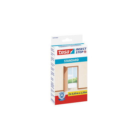 MOUSTIQUAIRE STANDARD PORTES, 2 PIÈCES, BLANC          