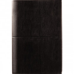 AGENDA SEMAINIER OXFORD FIRST 21X27CM NOIR 12 mois de janvier à décembre. 1 semaine sur 2 pages