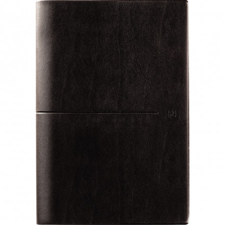 AGENDA SEMAINIER OXFORD FIRST 21X27CM NOIR 12 mois de janvier à décembre. 1 semaine sur 2 pages