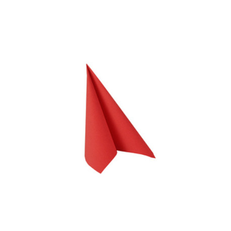 SERVIETTES DE TABLE PAQT50 X 18  ROUGE 400X400MM  COLLECTION PLIAGE 1/4 -