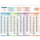 CALENDRIER UNI COMPACT 12 MOIS SUR 1 FACE 55X43CM