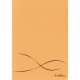 CAHIER PIQUE A4+ 96P SEYES COUV ORANGE PP 24X32  EXCELLENCE PEFC