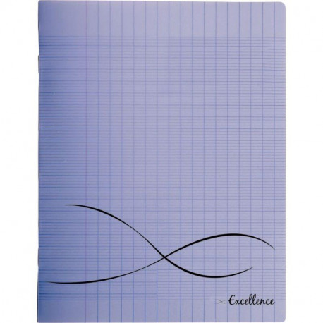 CAHIER PIQÛRE 48 PAGES EXCELLENCE 17X22 CM RÉGLURE SEYÈS POLYPROPYLÈNE VIOLET