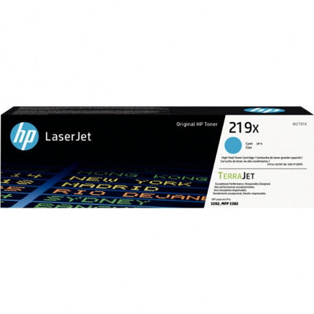 219X TONER CYAN AUTHENTIQUE (W2191X) HP