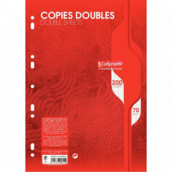 50 COPIES DOUBLES PERF. 2 UNIVERS. 21x29,7 70G 200 PAGES SEYES CALLIGRA 5615C