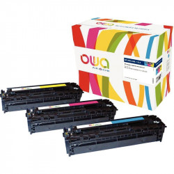 731 OWA ARMOR PQT3 CARTOUCHES LASER CYAN, MAGENTA ET JAUNE P/CANON 731 ET HP 131A (U0SL1AM)