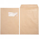BOITE DE 250 POCHETTES KRAFT 229X324MM 90G AUTOCOLLANTE FENÊTRE 50X100MM