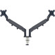 BRAS DOUBLE LEITZ ERGO A FAIBLE ENCOMBREMENT -REGLABLE EN HAUTEUR, PIVOTEMENT, ROTATION ET INCLINAISON
