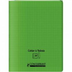 CAHIER A RABAT POLYPRO 24X32 48P 90G SEYES VERT