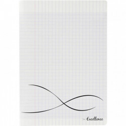 CAHIER PIQUE 48P COUV PP 24 X 32  SEYES INCOLORE