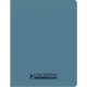 CAHIER PIQÛRE 96 PAGES CONQUERANT RECYCLE FORMAT 17X22 CM, RÉGLURE SEYÈS, COUVERTURE EN POLYPROPYLÈNE BLEU