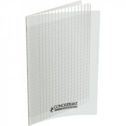 CAHIER POLYPRO PIQÛRE 96 PAGES 24X32CM SEYÈS 2,5MM AGRANDI 90G INCOLORE