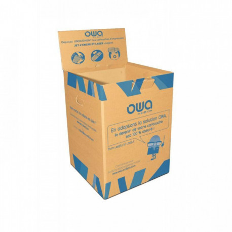 DEPOSE CARTON COLLECTE CONSOMMABLE POUR RECYCLAGE