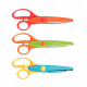  CISEAUX À CRANTER ASSORTIS 16 CM LOT3