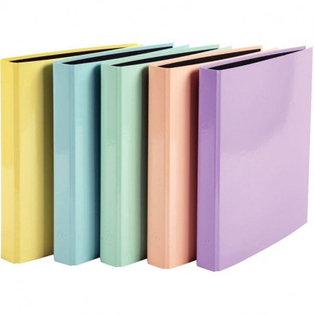  CLASSEUR A4 4 ANNEAUX PQT 10 ASSORTIS AQUAREL DOS40 100 % RECYCLABLE 74% RECYCLE FAB FRANCE EXACOMPTA  P230F