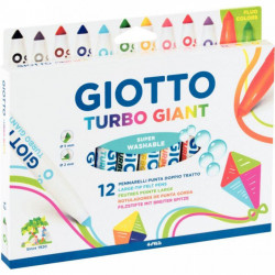 ÉTUI DE 12 FEUTRES TURBO GIANT ASSORTIS