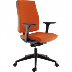 FAUTEUIL LISE TISSU ROUILLE FAB FR SYNCHRONE AUTOREG.ACC 3D INCLUS TISSU NON FEU 110KG GAR 5 ANS