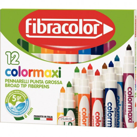 FEUTRES COLORMAXI POINTE LARGE ETUI DE 12
