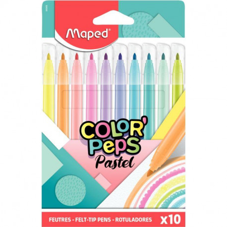 FEUTRES PASTEL COLOR'PEPS POCHETTE DE 10